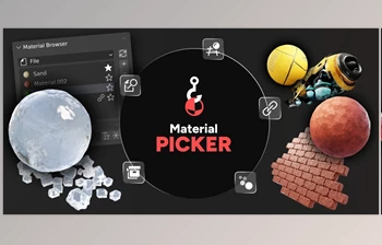 <span class='badge badge-warning'>Blender</span> - Download Material Picker - Select And Browse Materials v1.3.2