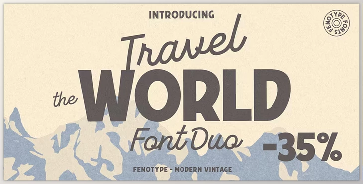 FONTSPRING - Download Travel The World Font Family