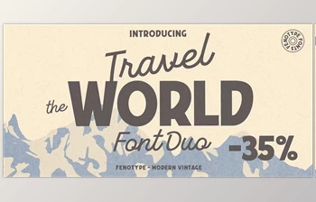 FONTSPRING - Download Travel The World <span class='badge badge-warning'>Font</span> Family