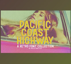 Download Pacific Coast Highway Retro Fonts (CreativeMarket 290809675)