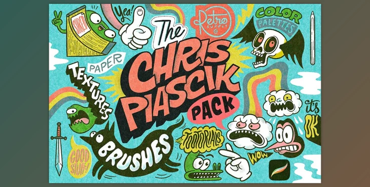 RetroSupply - Download The Chris Piascik Pack for Procreate