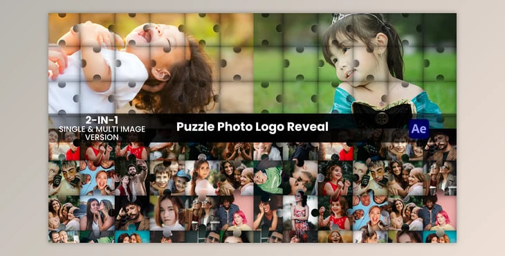 Download Puzzle Photo Logo Reveal (Videohive 57170858) - AE Project