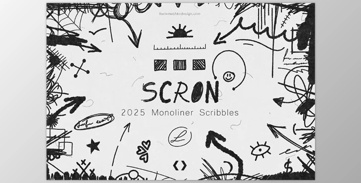 Download 2000+ Monoliner Scribbles (CreativeMarket 92091952)