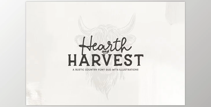 Download Hearth & Harvest Rustic Font Duo (CreativeMarket 291048686)