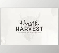Download Hearth & Harvest Rustic Font Duo (CreativeMarket 291048686)