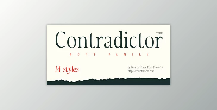 MyFonts - Download Contradictor Font Family