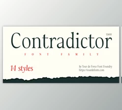 MyFonts - Download Contradictor Font Family