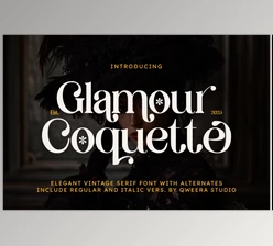 Download Glamour Coquette - Elegant Vintage Font (CreativeMarket 291013892)