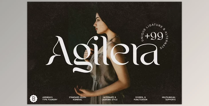 Download Agilera - Stylish Ligature Font (Creativemarket 281789023)
