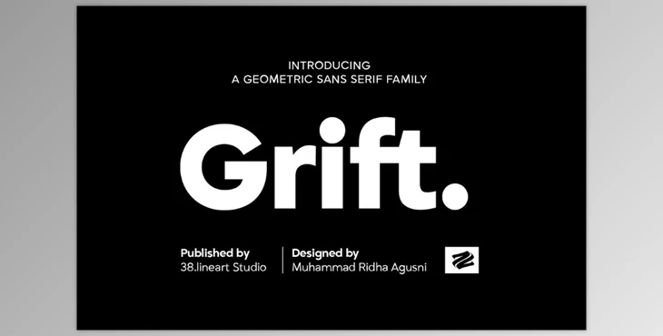 Download Grift - Geometric Typeface (CreativeMarket 279994239)