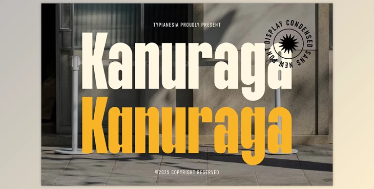 Download Kanuraga - Condensed Sans Font (CreativeMarket 291259965)