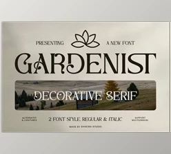 Download Gardenist - Decorative Serif Font (CreativeMarket 291255883)
