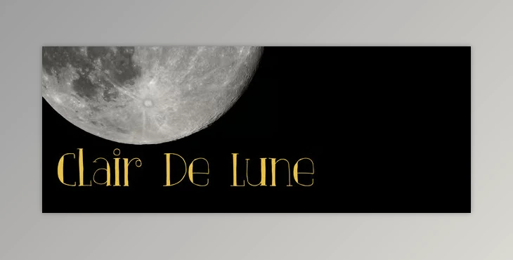 MyFonts - Download Clair De Lune Font Family 3xOTF
