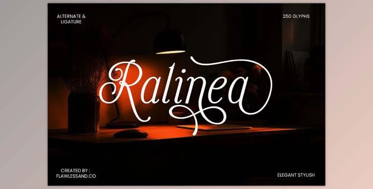 Download Ralinea - Script Font (CreativeMarket 291252636)