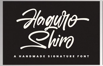 Download Haguro Shiro <span class='badge badge-warning'>Signature</span> Handmade <span class='badge badge-warning'>Font</span> (CreativeMarket 291265840)