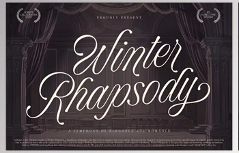 Download Winter Rhapsody - Calligraphy <span class='badge badge-warning'>Font</span> (CreativeMarket 291263605)