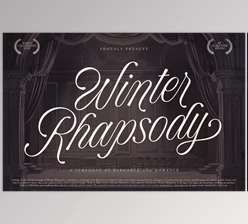 Download Winter Rhapsody - Calligraphy Font (CreativeMarket 291263605)