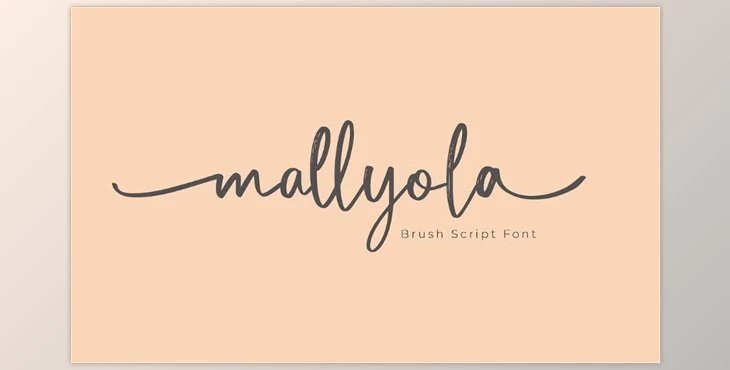 Download Mallyola Brush Script Font (Creativemarket 285971214)