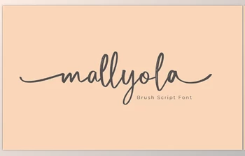 Download Mallyola Brush <span class='badge badge-warning'>Script</span> Font (Creativemarket 285971214)