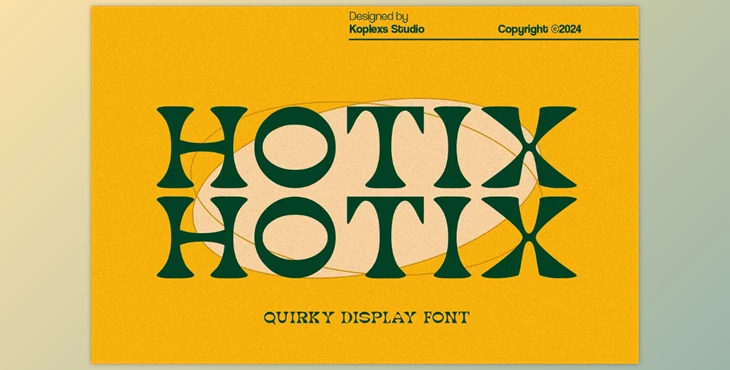 Download Hotix - Quirky Display Font (Creativemarket 217294836)