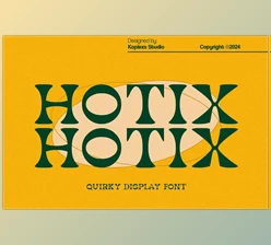 Download Hotix - Quirky Display Font (Creativemarket 217294836)