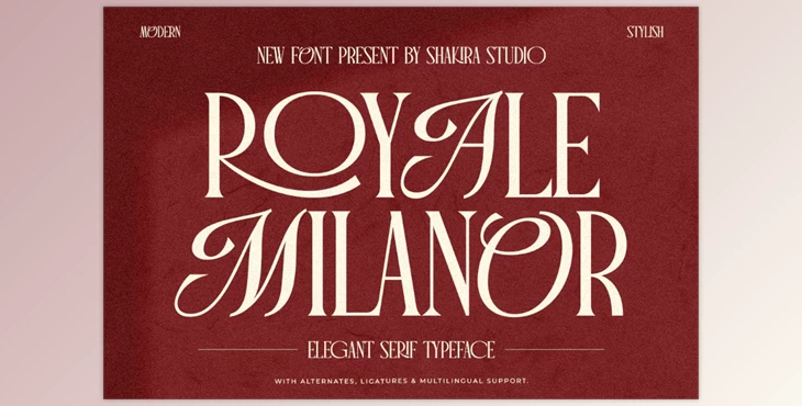 Download Royale Milanor Font (CreativeMarket 291057648)