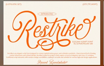 Download Restrike <span class='badge badge-warning'>Font</span> (Creativemarket 279953181)