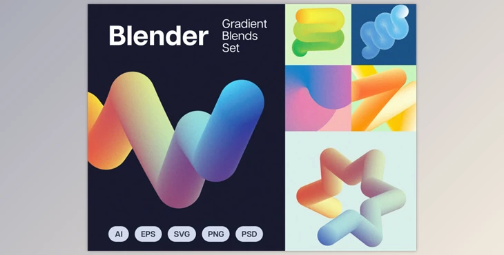 UI8 - Download Blender: Gradient Blends Collection