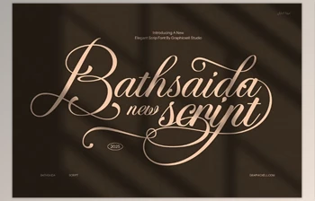 Download Bathsaida Calligraphy <span class='badge badge-warning'>Script</span> Font (CreativeMarket 291168840)