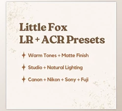 Jessica G - Download Little Fox Lightroom Presets