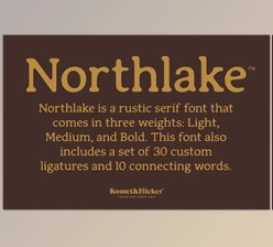 Download Northlake - A Rustic Serif Font (CreativeMarket 290820017)