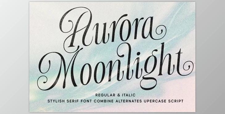 Download Aurora Moonlight Dreamy Serif Font (CreativeMarket 291259889)