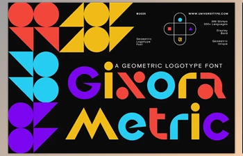 Download UT Gixora Metric - A Geometric <span class='badge badge-warning'>Font</span> (CreativeMarket 291138863)
