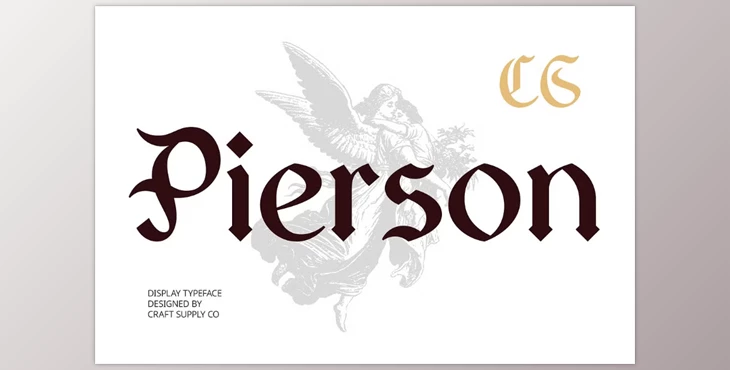 Download CS Pierson – Gothic Font (CreativeMarket 291255761)