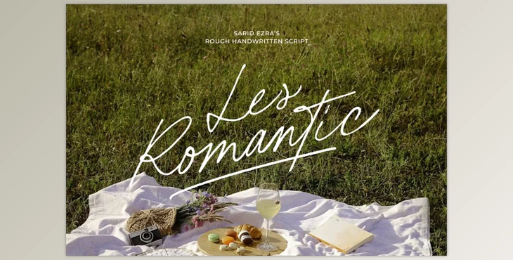 Download Les Romantic - Rough Handwritten Font (CreativeMarket 291314667)