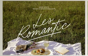 Download Les Romantic - Rough Handwritten <span class='badge badge-warning'>Font</span> (CreativeMarket 291314667)