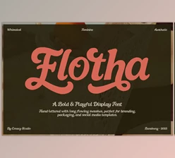 Download Flotha Bold & Playful Display Font (CreativeMarket 291303132)