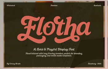 Download Flotha Bold & Playful <span class='badge badge-warning'>Display</span> <span class='badge badge-warning'>Font</span> (CreativeMarket 291303132)