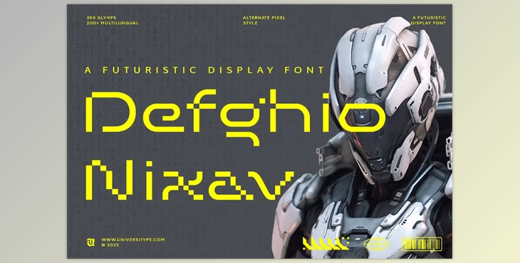 Download UT Defghio Nixav : A Futuristic Font (CreativeMarket 291139333)