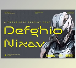 Download UT Defghio Nixav : A Futuristic Font (CreativeMarket 291139333)