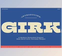 Download Girk - Variable Slab Serif (CreativeMarket 291322856)