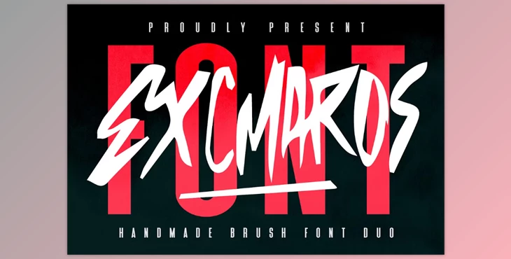 Download Excmaros Handmade Brush Font Duo (CreativeMarket 291328502)