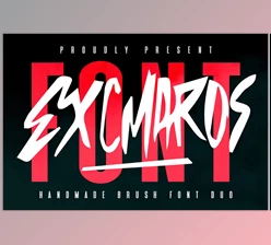 Download Excmaros Handmade Brush Font Duo (CreativeMarket 291328502)