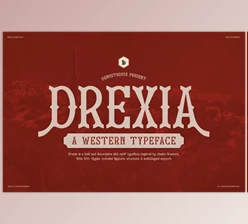 Download Drexia | Western Typeface (CreativeMarket 291328953)
