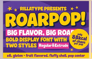 Download Roarpop - Fun Bold <span class='badge badge-warning'>Font</span> (CreativeMarket 291337417)