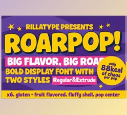 Download Roarpop - Fun Bold Font (CreativeMarket 291337417)