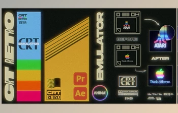 Gumroad - Download Animafx - CRT <span class='badge badge-warning'>Retro</span> for Premiere Pro and AE