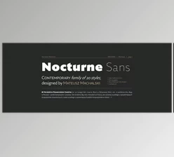 MyFonts - Download Nocturne Sans Font Family