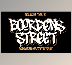 Download Boordens Street - Graffiti Font (Creativemarket 286251285)
