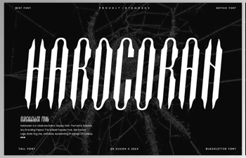 Download Hardcoran - Artdeco & Blackletter (<span class='badge badge-warning'>Creativemarket</span> 291315957)